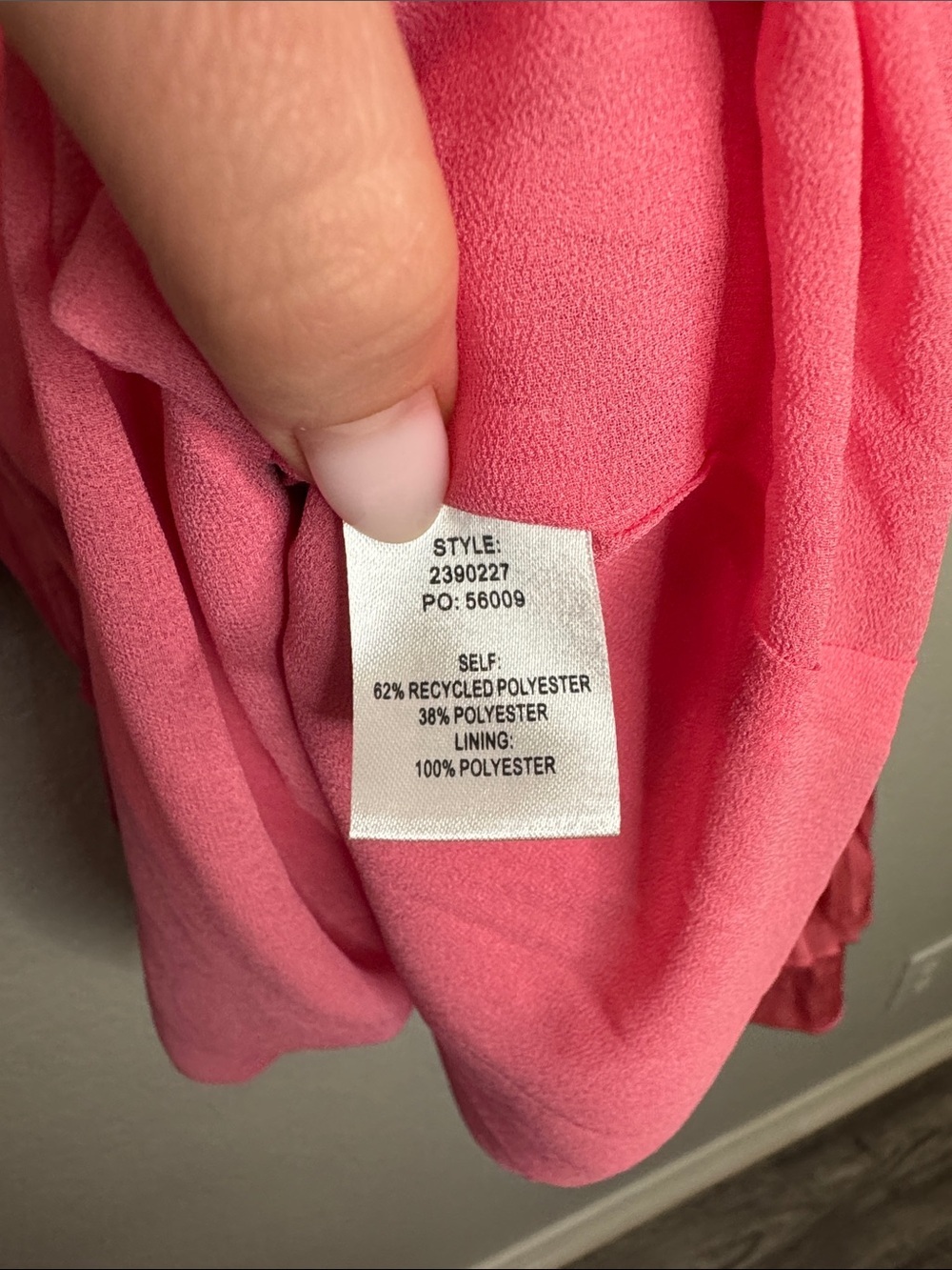 Current Air Pink Satin Ruffle Mini Dress Size Large Carly Pleated Long Sleeve - Picture 4 of 5